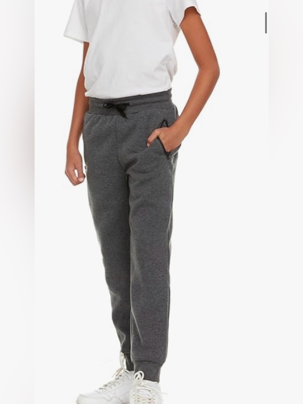 2 pair-Pure Champ Kids Fleece Jogger Pants - Navy&Gray 6/7 NWT